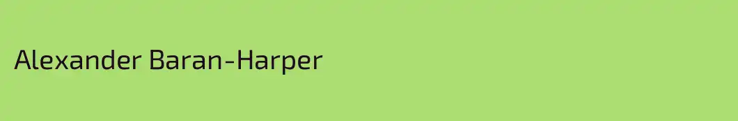 Alexander Baran-Harper